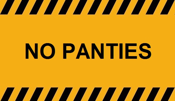 A Girl In A White Dress Without Panties